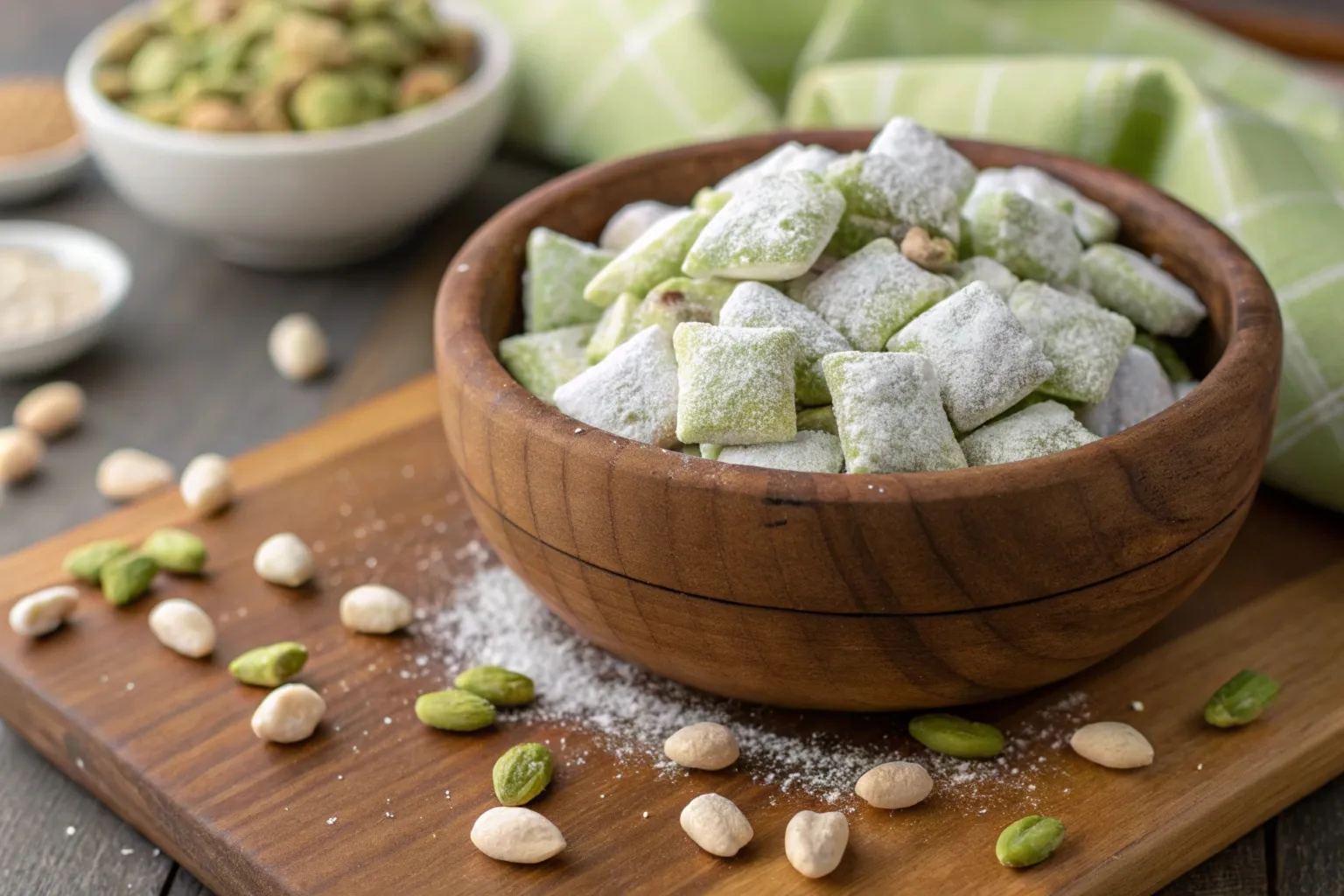 pistachio puppy chow