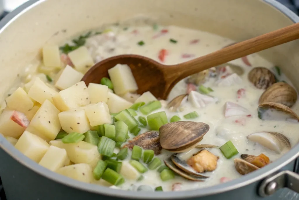 carbohydrates clam chowder