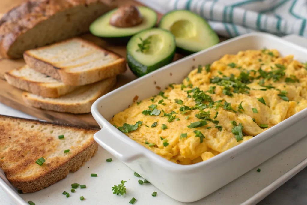 scrambled eggs in oven