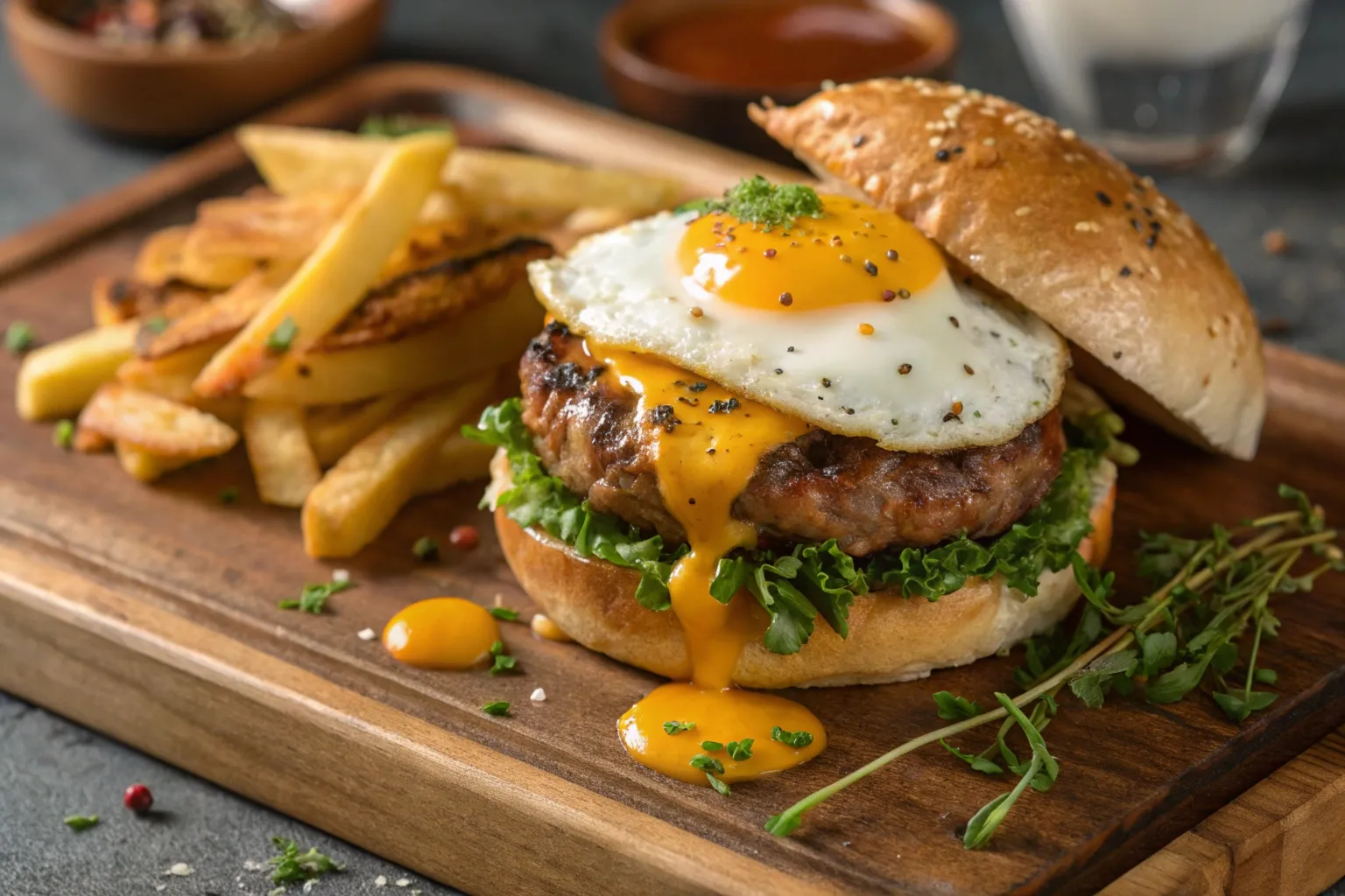 what sauce goes good with fried egg burger