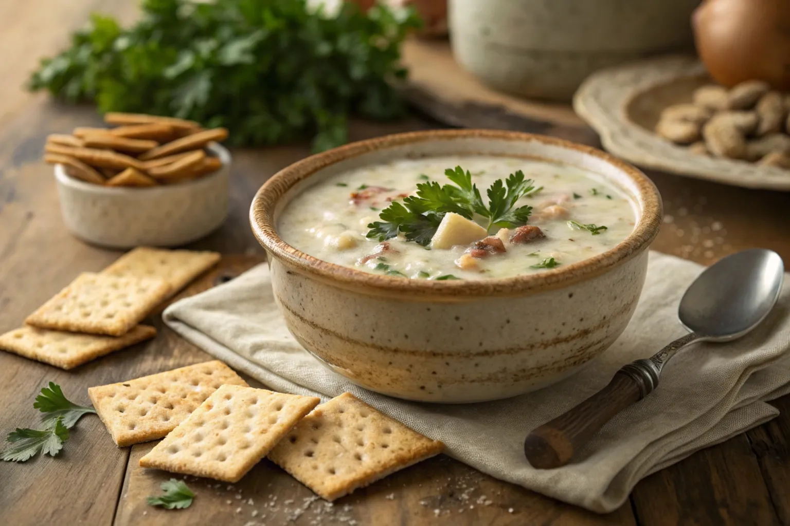 carbohydrates clam chowder