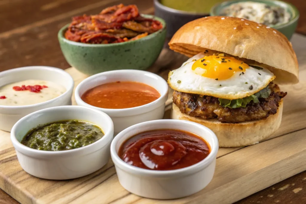 what sauce goes good with fried egg burger