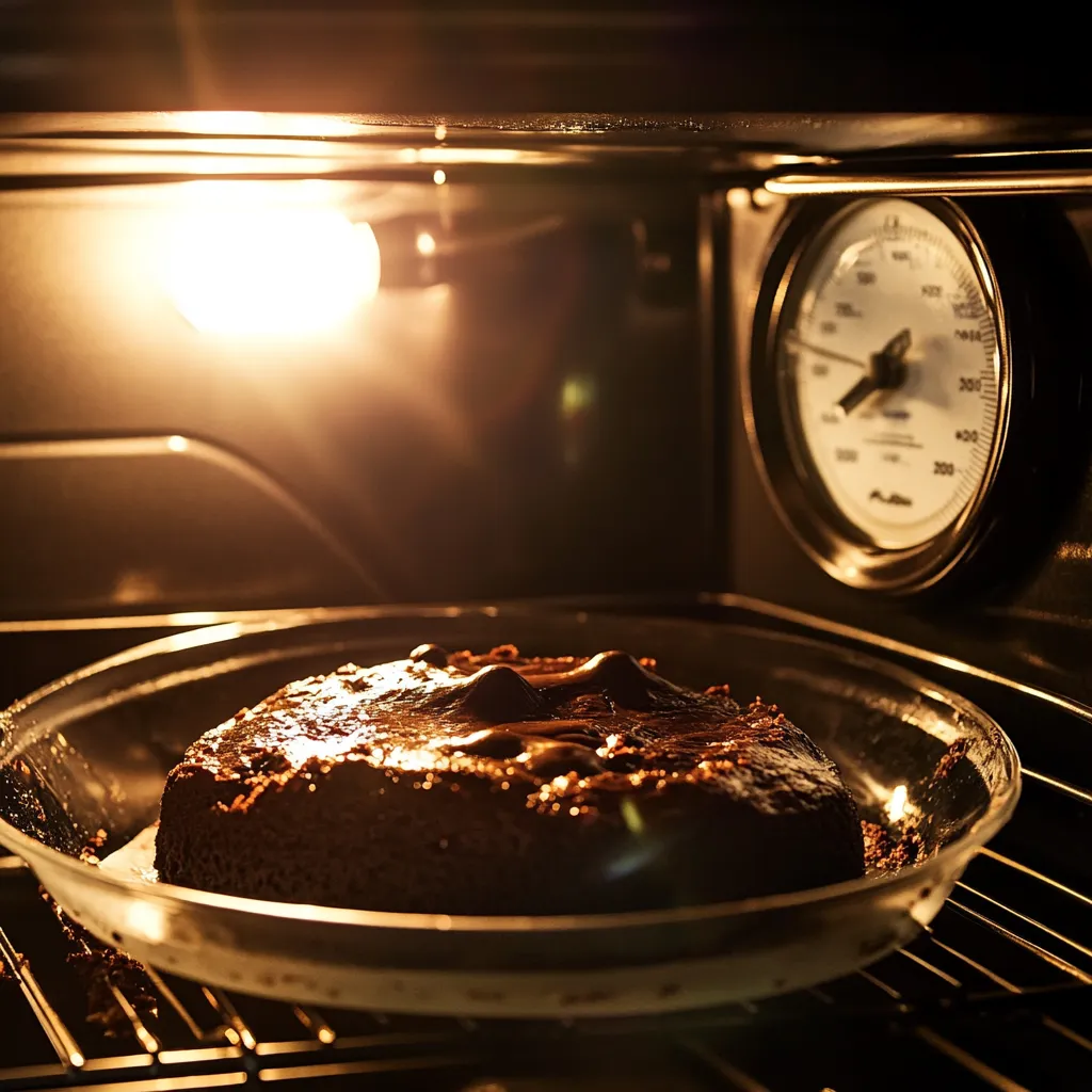 chocolate dessert with flour and instant yeast