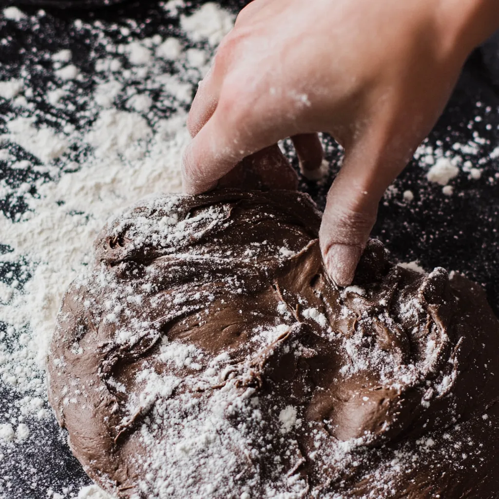 chocolate dessert with flour and instant yeast