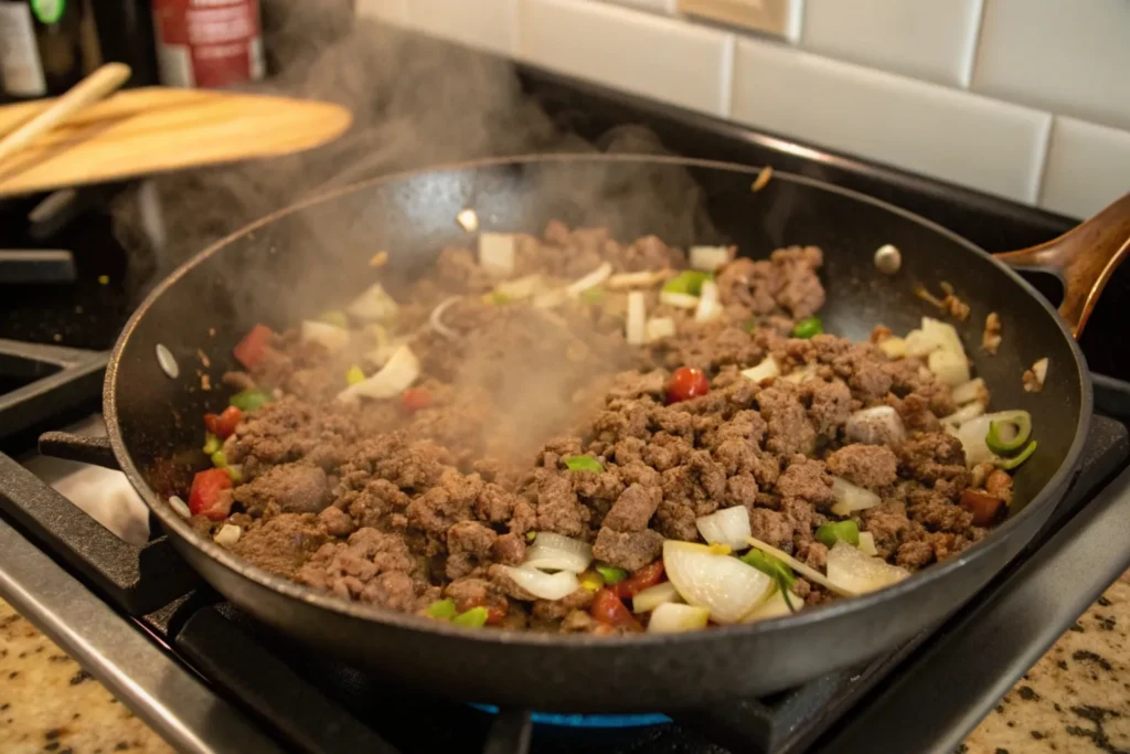 shepherd's pie with ground beef and rice