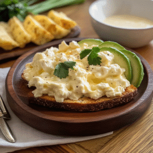 Scrambled Eggs and Cottage Cheese