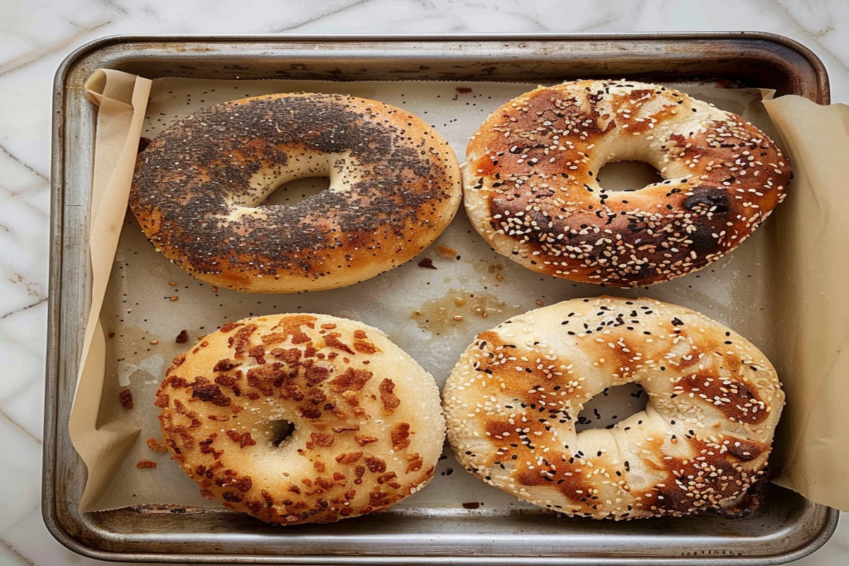 her 3-ingredient garlic bagels